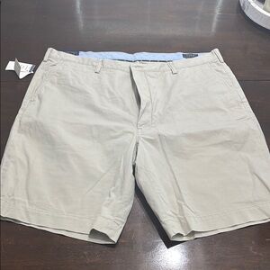 Ralph Lauren Tan Flat Front Shorts